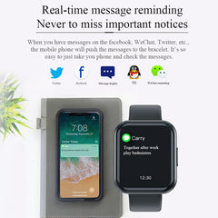 KS8 Smart Watch Activity Fitness Pedometer Health Heart Rate Sleep Tracker ip67 Waterproof Sport watch for Men Women smartwatch