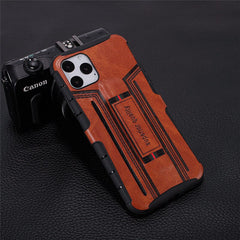 PU Leather Finger Ring Armor Phone Cases For iPhone 11 11 Pro Max XR XS Max X 8 7 6 6S Plus Soft Silicone Shockproof Back Cover