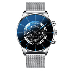 2019 Geneva Fashion Simple Men Watch Stainless Steel Business Mens Clock Quartz Wrist Watches Reloj Hombre Relogio Masculino