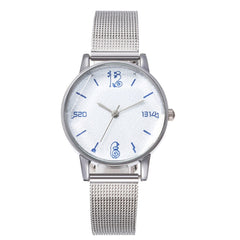 Woman's Watch Fashion Quartz Wristwatches Sport Mesh Belt Band Casual Ladies Watches Couple Love Sign Reloj Mujer Dress Gift New