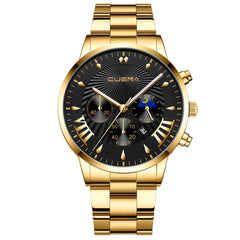 Cassic Watch Men Fashion 2020 Crystal Stainless Steel Analog Quartz Wrist Watch Business Alloy Belt Clock Relogios Masculino @50