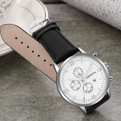 Fashion Mens Watches Top Brand Business Sport Quartz Wrist Watch Luxury Leather Belt Clock Simple Wristwatch Relogio Masculino@5