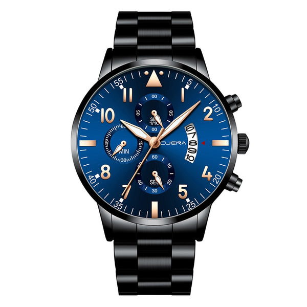 NEW Men's Watch Simple Busine Design Alloy Band Analog Quartz Wristwatch Rose Gold Men Watches Male Clock Hot Relogio Masculino