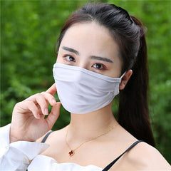 Fashion Cute Earloop Summer Face Mask Ice Silk Cotton Recycling Sunscreen Dustproof Haze Proof Mouth Mask