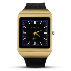 Hot Sale WoMaGe Brand Gold Case Men's Watch Casual Fashion Unisex Watches Clock Kol Saati Silicone Wristwatch Masculino Relojes