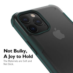 Case for iPhone 11 Pro Max XR Xs 7 8 6 6s Plus Matte Transparent Crystal PC Back Cover with Rubber TPU Bumper Shockproof Case