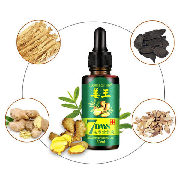 Hair Loss Treatment 7 Days Ginger Hair Growth Serum For Thicker Healthier Hair Hair Care For Men And Women