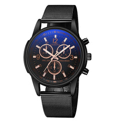 New Hours Geneva Men Watch UltraThin Stainless Steel Clock Male Blue Glass Sport Watch Men Wrist Watch relogio masculino relojes