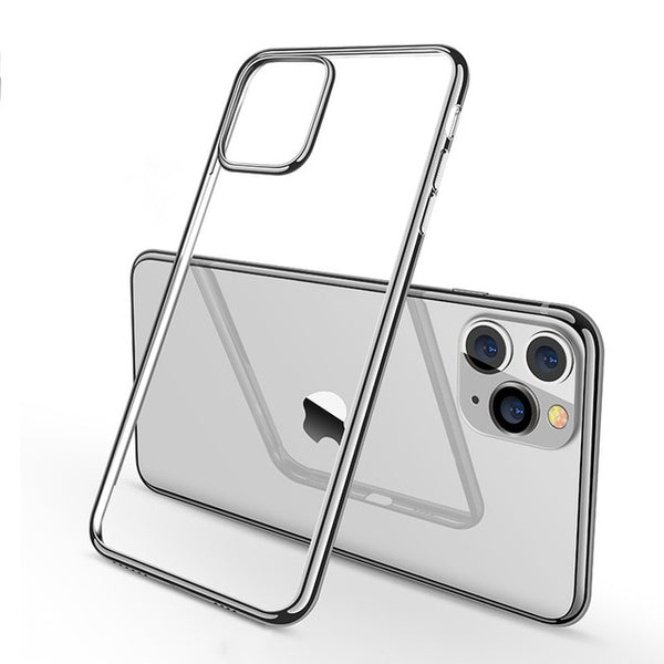 Midnight Green Plating Case for iPhone 11 Pro Max Luxury Soft Silicone Transparent Phone Case for iPhone 11 X XR XS Max 8 7 6 6s