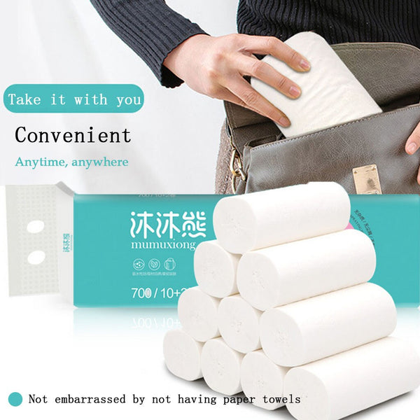 Thickened Kitchen Paper Towels 4 Layer Toilet Paper Rolls Pack 12pcs/lot Household Papel Higienico