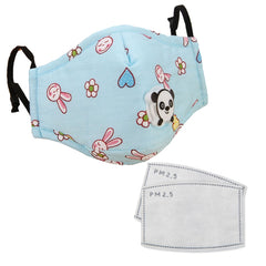 Cute PM2.5 Washable Mouth Mask With Valve Kids Children Anti Haze Dust Mask Nose Filter Face Muffle Bacteria Flu Respirator