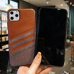 Vintage PU Leather Phone Case For iPhone 11 Slim Wallet Card Back Cover For iPhone 11 Pro MAX X XR XS MAX 8 7 6 6S Plus Cover