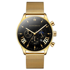 relogio masculino 2020 Fashion Mens Business Watches Men Date Calendar Clock Luxury Stainless Steel Mesh Belt Quartz Wrist Watch