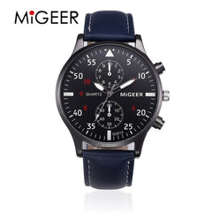 Top Brand Sports Men's Watch Relogio Masculino Leather Strap Fashion Men Watches Clock Quartz Wristwatch Erkek Kol Saati