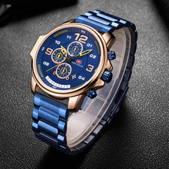 MINI FOCUS Chronograph Watch Men Sports Watches Mens 2019 Quartz Wristwatch Luxury Brand Business Stainless Steel Clock Male Hot