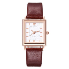 Women Watches Simple Dress Quartz Wrist Watch Ladies Steel Leather Square Brand Luxury Watch Clock Gift Dropshiping Montre Femme