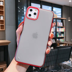 Anti-knock Armor Case For iPhone 11 Pro Max X XS Max XR Matte Transparent Case Back Cover For iPhone 7 8 Plus Silicone Cases