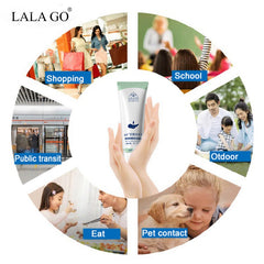 Portable Hand Sanitizer Gel 75% Alcohol Disposable Waterless Anti Bacteria Disinfectant Gel Hand Wash Soap Safe Gel Quick Dry