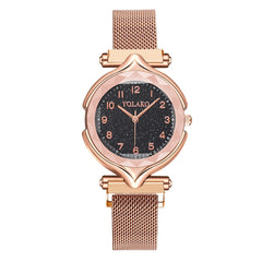 2020 Women Watches Luxury Stainless Steel Dial Strap Fashion Starry Sky Quartz Watch Magnetic Buckle Bracelet Hot Kol Saati*M