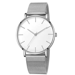 Luxury Watch Woman Mesh Ultra-thin Stainless Steel Quartz Wrist Watch Male Clock Free Shipping 2019 Belt ultra-thin Minimalist*X