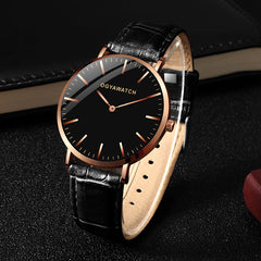 OGY Men's Watches Simple Time Luxury Sports Quartz-Watch Leather Strap Nylon Men Clock Wristwatch Reloj Hombre Relogio Masculino
