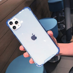 Colorful Silicone Transparent Phone Case For iPhone 11 11 Pro Max XR X XS Max 8 7 6 6S Plus Soft TPU Clear protection Back Cover