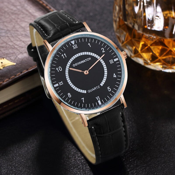 Men's Watch Top Brand Luxury Ultra-thin Watch Fashion Sports Men Watches Leather Clock Erkek Kol Saati Relogio Masculino