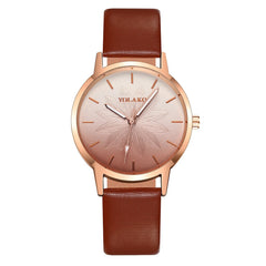 2020 Woman Watches Frosted Dial Quartz Wristwatch Luxury Ladies Dress Watches Solid Color Leather  Female Clock Relogio Feminino