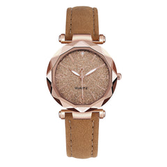 Fahion Women Romantic Starry Sky Wristwatch Leather Rhinestone Designer Ladies Clock Casual Dress Gfit 2020 NEW Montre Femme*M