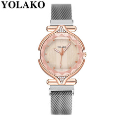 Women's Watches Designer Rose Gold Quartz Ladies Watches Women Luxury Wristwatches Mesh Belt Clock NEW Relojes Para Mujer@50