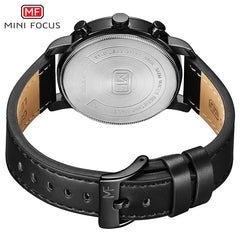 MINI FOCUS Watches Mens 2019 Fashion Quartz Sport Watches For Men Multi-function Slim Men's Watch Leather Watch Men Wristwatch