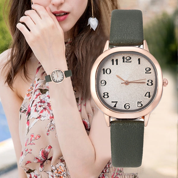 Women Watches Small Delicate Square Dial Ladies Quartz Wristwatch Solid Color Leather Strap Clock Top Brand Montre Femme@50