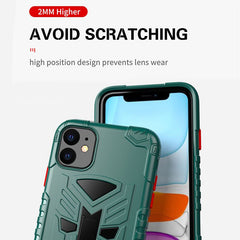 Heavy Duty Armor Phone Case For iPhone 11 11 Pro Max XR XS Max X 8 7 Plus Shockproof Protection Stand Holder Back Cover 11 Pro