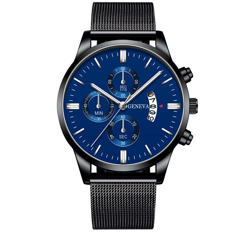 Relogio Masculino 2020 Fashion Mens Business Watches Luxury Men Stainless Steel Mesh Band Analog Calendar Quartz Watch