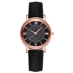 Women Watches Luxury Starry Sky Band Rhinestones Quartz Wristwatch Ladies Leather Belt Clock Female Diamond Gift Reloj Mujer@50