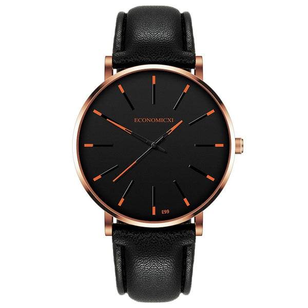 NEW Mens Luxury Brand Watches Stainless Steel Analog Quartz Ladies Dress Wristwatches Clock Women's Watch Leather Montre Homme