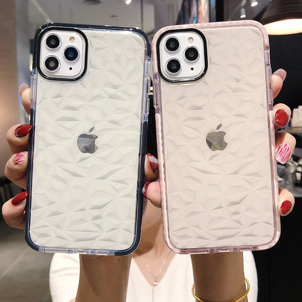 Geometric Phone Case For iPhone 11 Pro Max XS Max 6 6S Plus Soft TPU Transparent Shockproof Cover For iPhone 11 Pro 7 8 Plus XR