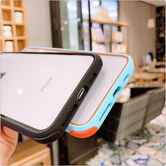 Colorful Shockproof Bumper Transparent Silicone Phone Case For iPhone 11Pro X XS XR XS Max 8 7 Plus Clear protection Back Cover