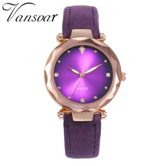 Luxury Women Watches Dot Irregular Dial Ladies Quartz Wristwatch Solid Color Leather Strap Business Style Clock Montre Femme@50
