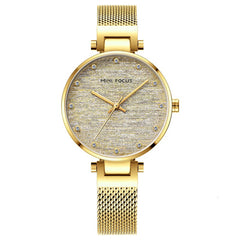 MINIFOCUS Girls Watches Womans Top Brand Luxury 2019 Black Rose Gold Watch Women Quartz Stainless Steel Women's Watch Ladies
