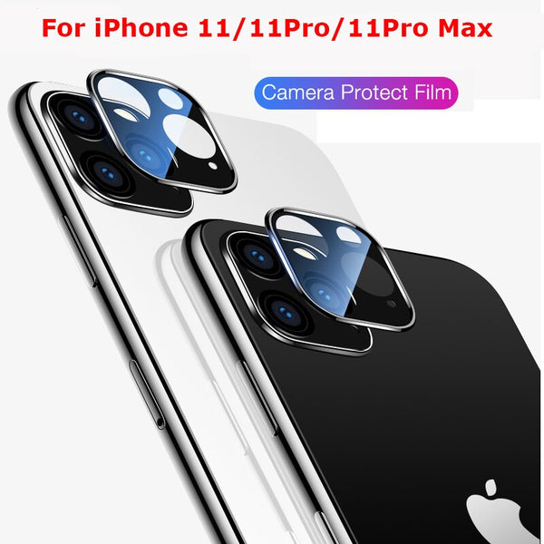 Camera Lens Full Cover Protective Metal Ring + Tempered Glass For iPhone 11 Pro XS Max XR X Back Camera Lens Protector Case