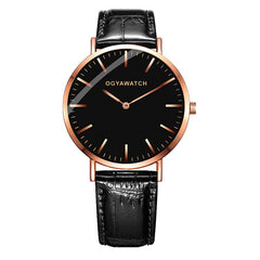 OGY Men's Watches Simple Time Luxury Sports Quartz-Watch Leather Strap Nylon Men Clock Wristwatch Reloj Hombre Relogio Masculino