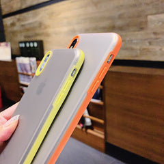 Anti-knock Armor Case For iPhone 11 Pro Max X XS Max XR Matte Transparent Case Back Cover For iPhone 7 8 Plus Silicone Cases