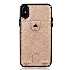 Leather Wallet Phone Case For iphone X XR XS Max 6 6s 7 8 Plus Coin Purse Card Holder Protection Phone Bag Cases With lanyard