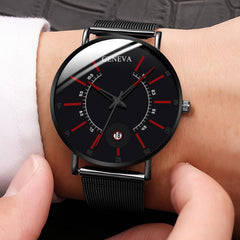 Ultra Thin Fashion Watch Mens Minimalist Watches Luxury Stainless Steel Men's Watches Analog Quartz Watch Relogio Masculino