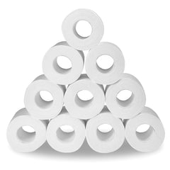 4/6/10 Roll White Toilet Paper Rolls Pack Hollow Replacement Soft 4 Layers Hotel Kitchen Bath Toilet Paper Roll