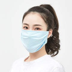Fashion Cute Earloop Summer Face Mask Ice Silk Cotton Recycling Sunscreen Dustproof Haze Proof Mouth Mask