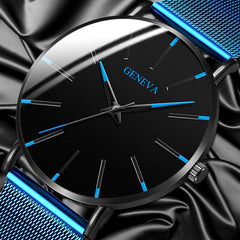 Ultra-thin Men's Watch Fashion Watches Simple Business Stainless Steel Men Quartz Watches Male Clock relogio masculino
