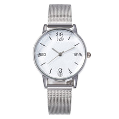 Woman's Watch Fashion Quartz Wristwatches Sport Mesh Belt Band Casual Ladies Watches Couple Love Sign Reloj Mujer Dress Gift New