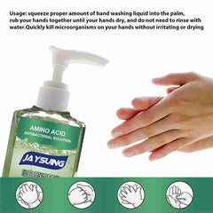 60ml Antibacterial Press Head Amino Acid Hand Sanitizer Gel Effective Disinfection Hand Cleaner Disposable Rinse Free Gel Travel